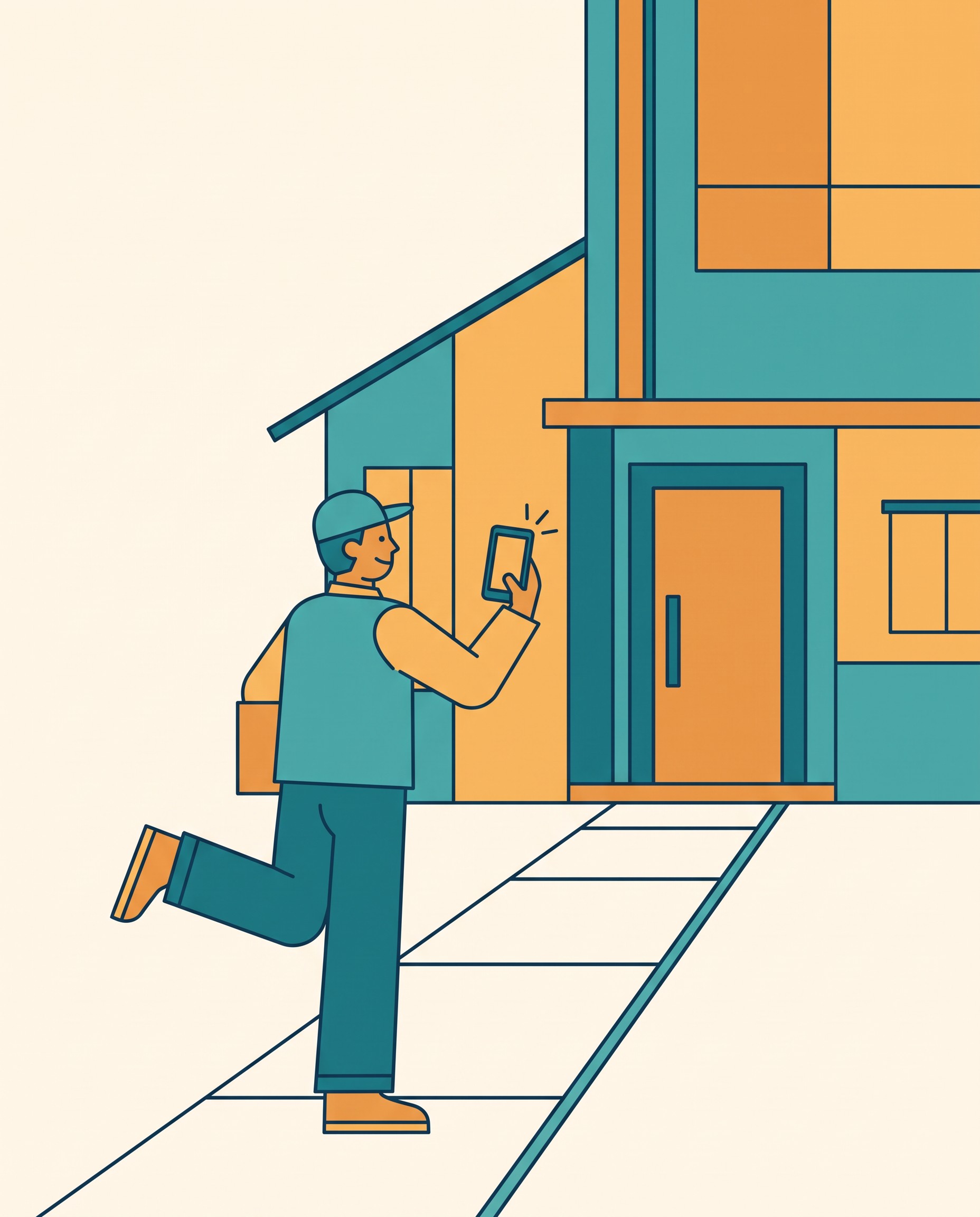 A Viewing Partner visiting a property on a client's behalf